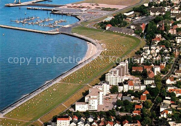 Cuxhaven Nordseebad Grimmershörnbucht Fliegeraufnahme