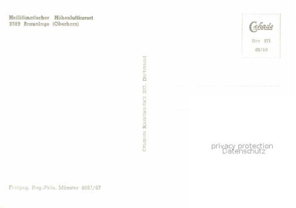 Braunlage Heilklimatischer Höhenluftkurort Fliege – Bild 2
