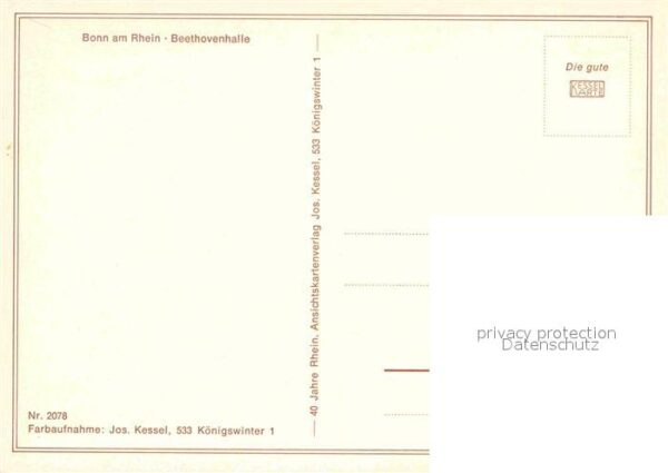 Bonn Rhein Beethovenhalle – Bild 2
