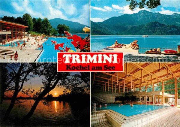 Kochel See Trimini Schwimmbad Abendstimmung Huber