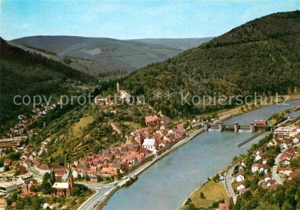 Hirschhorn Neckar Luftkurort Fliegeraufnahme