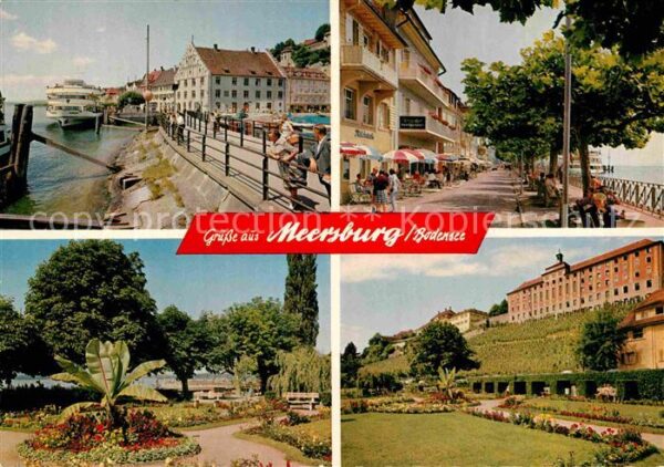 Meersburg Bodensee Hafen Promenade Parkanlagen Schloss