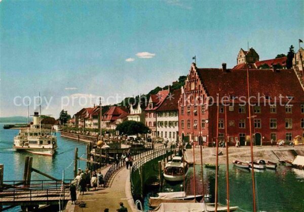 Meersburg Bodensee Hafen Promenade