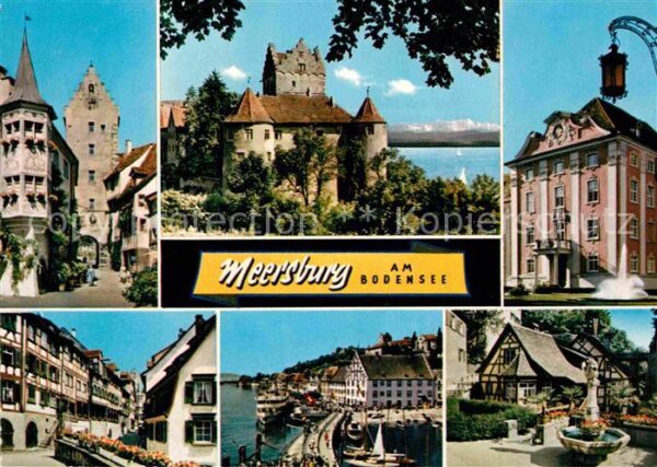 Meersburg Bodensee Altstadt Schloss Hafen Promenade Brunne