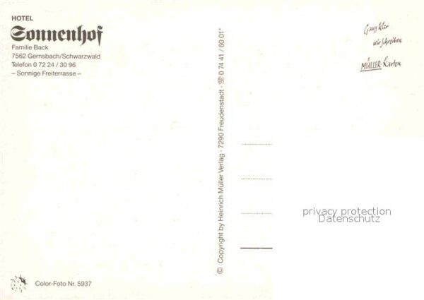 Gernsbach Hotel Sonnenhof – Bild 2
