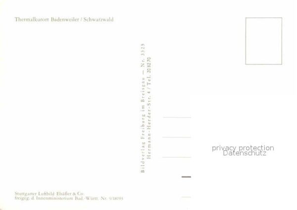 Badenweiler Thermalkurort Schwarzwald Fliegeraufnah – Bild 2