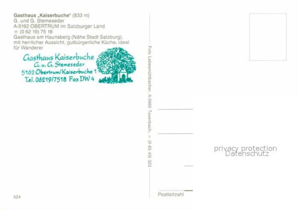 Obertrum See Gasthaus zur Kaiserbuche am Hausberg Ka – Bild 2