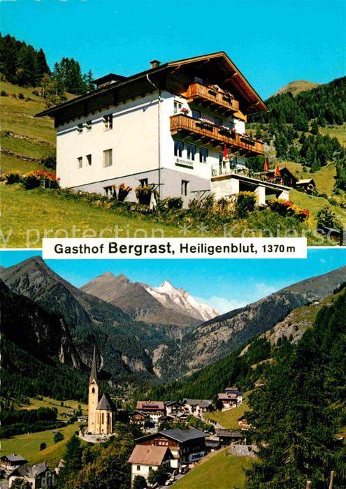Heiligenblut Kaernten Gasthof Bergrast Ortsansicht mit Kirche