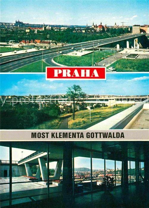 Praha Prahy Prague Most Klementa Gottwalds Bocni polet Vyh