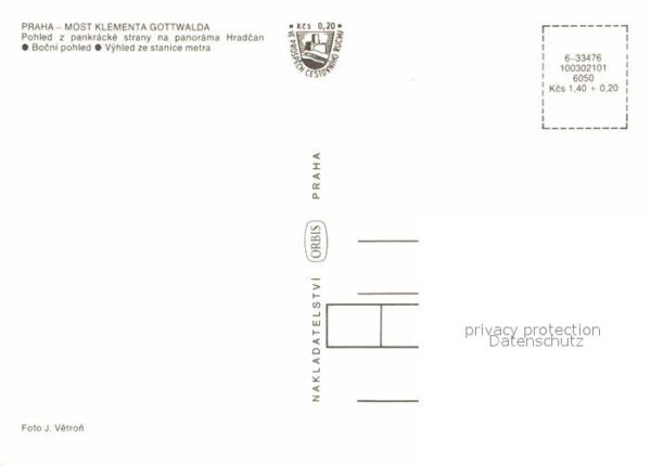 Praha Prahy Prague Most Klementa Gottwalds Bocni polet Vyh – Bild 2