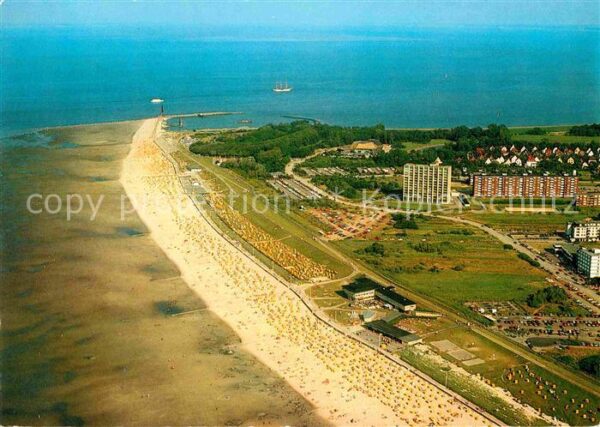 Doese Strandgebiet Nordseeheilbad Fliegeraufn