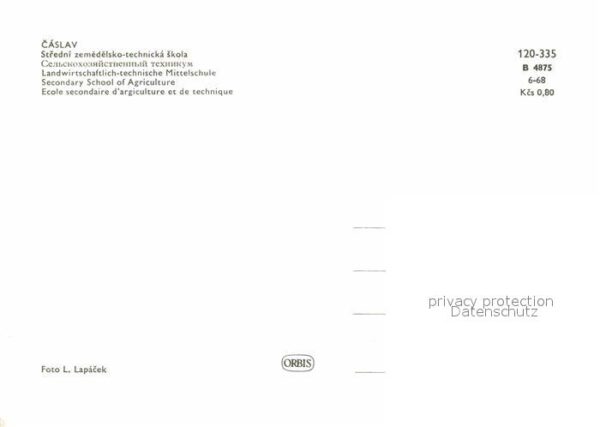 Caslav Skola Landwirtschaftlich technische Mit – Bild 2