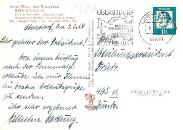 Sonthofen Oberallgaeu Alpenmoor und Kneippbad Sonnenalp Hotel – Bild 2