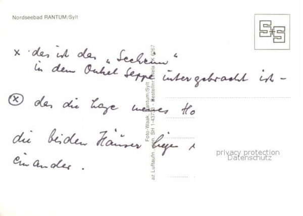 Rantum Sylt Nordseebad Fliegeraufnahme – Bild 2