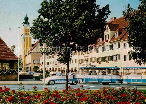 Freudenstadt Marktplatz Rathaus Kurbähnle
