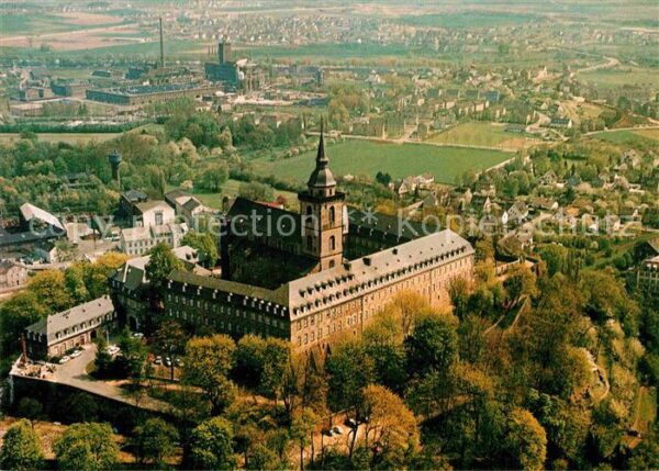 Siegburg Fliegeraufnahme Benediktinerabtei St Mi