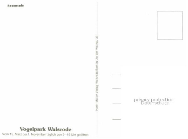 Walsrode Lueneburger Heide Vogelpark Rosencafe – Bild 2