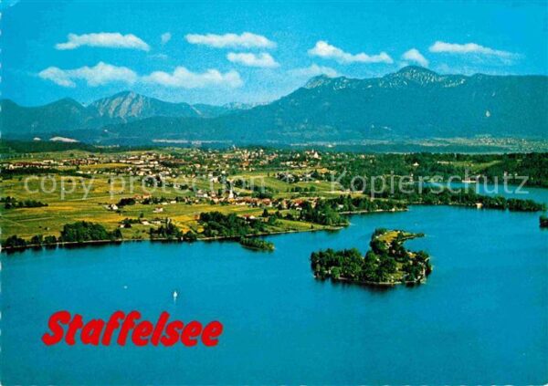 Murnau Staffelsee Fliegeraufnahme mit Jochberg Herzogstan
