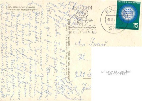 Holsteinische Schweiz Sanatorium Hängebarghorst Fliegeraufnah – Bild 2