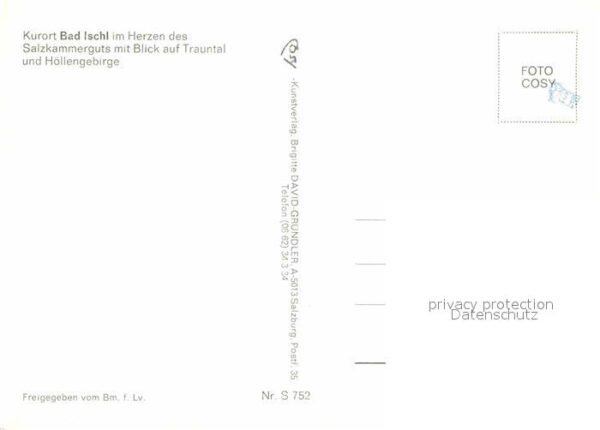 Bad Ischl Salzkammergut Fliegeraufnahme mit Höllengebirge und T – Bild 2