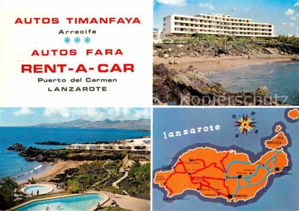Puerto del Carmen Autos Timanfaya Arrecife Hotel Fariones