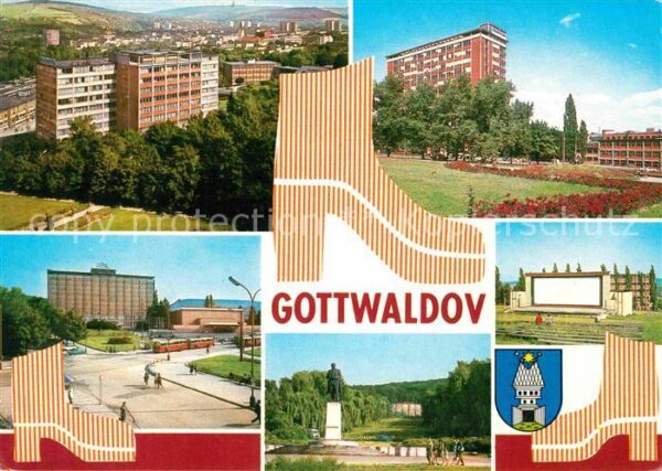 Gottwaldov Tschechien Obchodni dum Prior Namesti Prace s admi