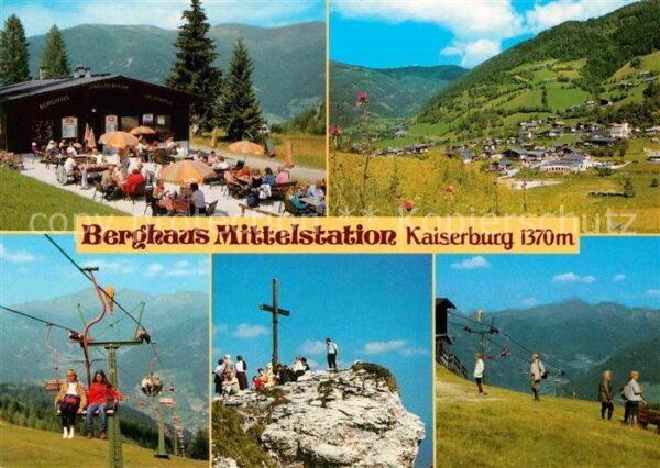Bad Kleinkirchheim Kaernten Berghaus Mittelstation Kaiserburg Panor