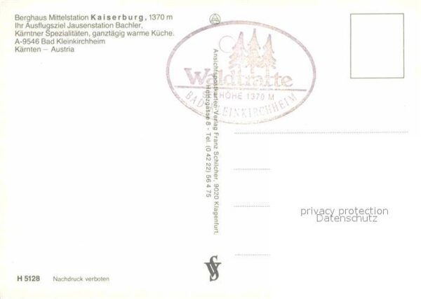 Bad Kleinkirchheim Kaernten Berghaus Mittelstation Kaiserburg Panor – Bild 2