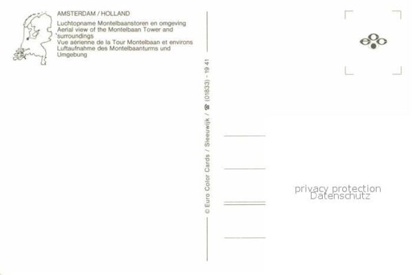 Amsterdam Niederlande Fliegeraufnahme des Montelbaanturms und – Bild 2