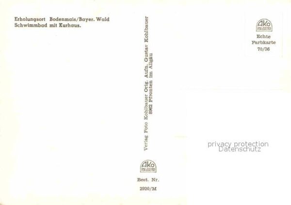 Bodenmais Schwimmbad Kurhaus – Bild 2