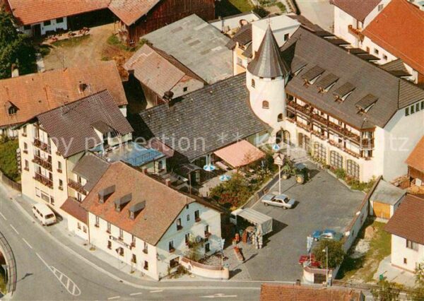 Woerth Donau Gasthof Hotel Rosenhof Fliegeraufnahme