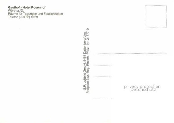 Woerth Donau Gasthof Hotel Rosenhof Fliegeraufnahme – Bild 2