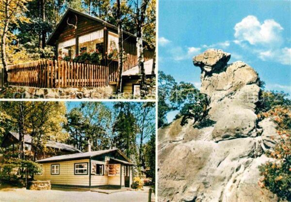 Ibbenbueren Jagdhütte Almhütte Hockendes Weib Felsf