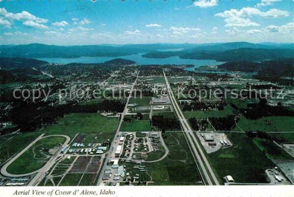 Coeur d Alene Aerial view