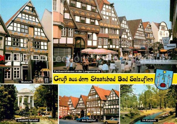 Bad Salzuflen Museum Leopold Sprudel Fachwerkhäuser L