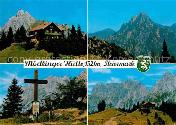 Moedlingerhuette mit Reichenstein Ödstein Heidenkreuz Ge