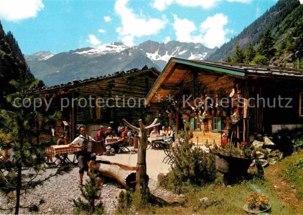 Ginzling Jausenstation Tristenbachalm im Floiten