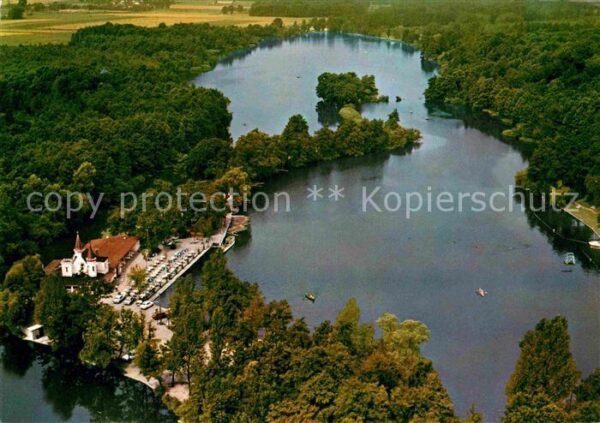Schwalmtal Niederrhein Inselschlösschen Hariksee Fliegeraufnah