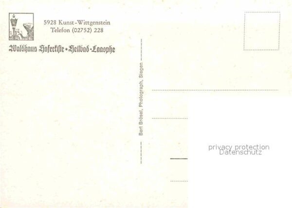 Kunst-Wittgenstein Waldhaus Haferkiste Fachwerkhaus – Bild 2