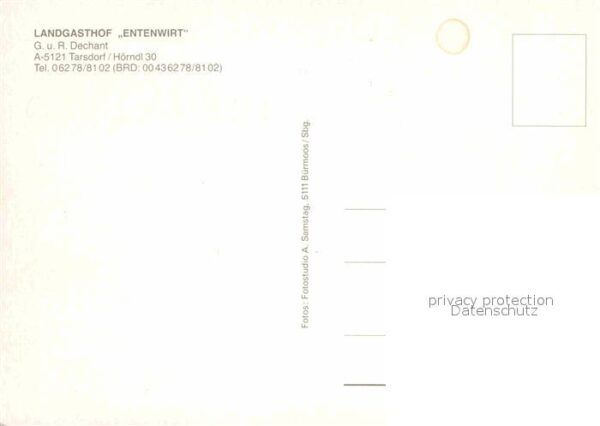 Tarsdorf Landgasthof Entenwirt Restaurant – Bild 2