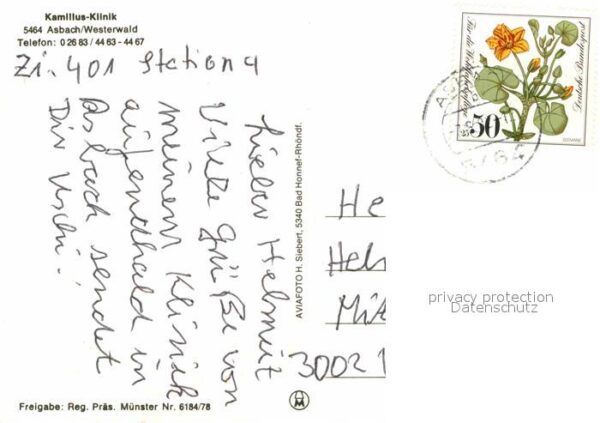 Asbach Westerwald Kamillus Klinik Fliegeraufnahme – Bild 2
