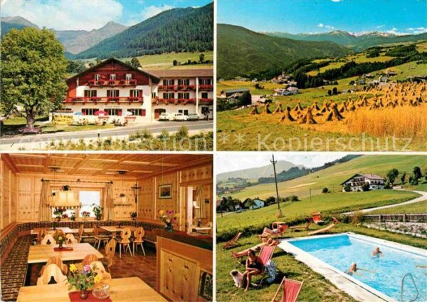 Terenten Vintl Suedtirol Pension Leitner Gastraum Swimmingpool P