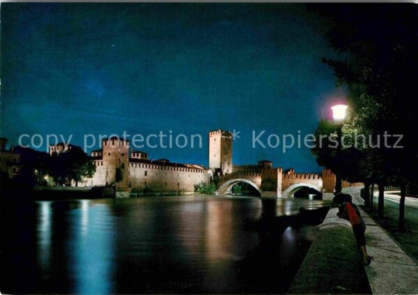 Verona Veneto Castelvecchio Notturno