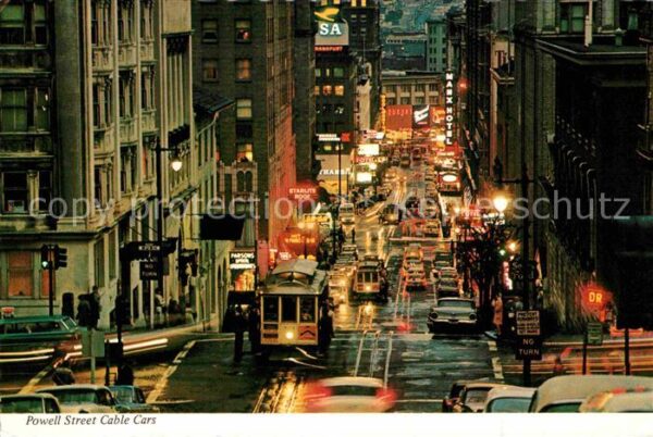 San Francisco California Powell Street Cable Cars