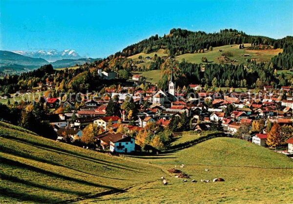 Oberstaufen mit Altmann und Säntis