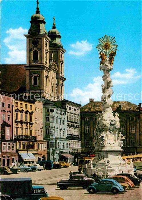 Linz Donau Hauptplatz Dreifaltigkeitssäule Kirche