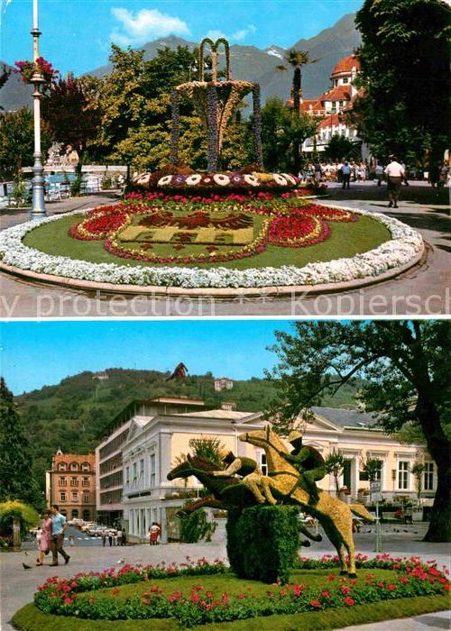 Merano Meran Kurpromenade Blumeninseln