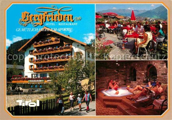Fiss Tirol Hotel Restaurant Bergfrieden Terrasse W