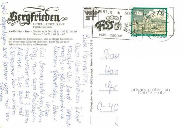 Fiss Tirol Hotel Restaurant Bergfrieden Terrasse W – Bild 2