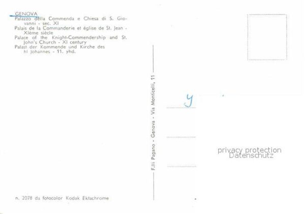 Genova Genua Liguria Palazzo della Commenda e Chiesa di San – Bild 2